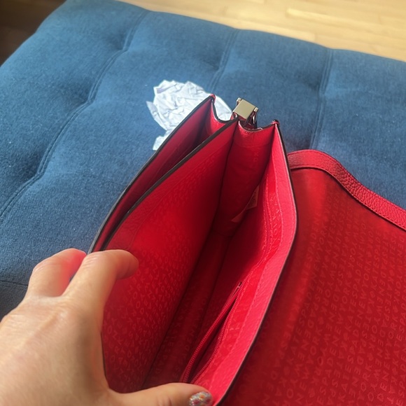 NEW KATE SPADE PARCHMENT DRIVE Josephine Red Pink Crossbody Purse Geranium - Picture 16 of 16